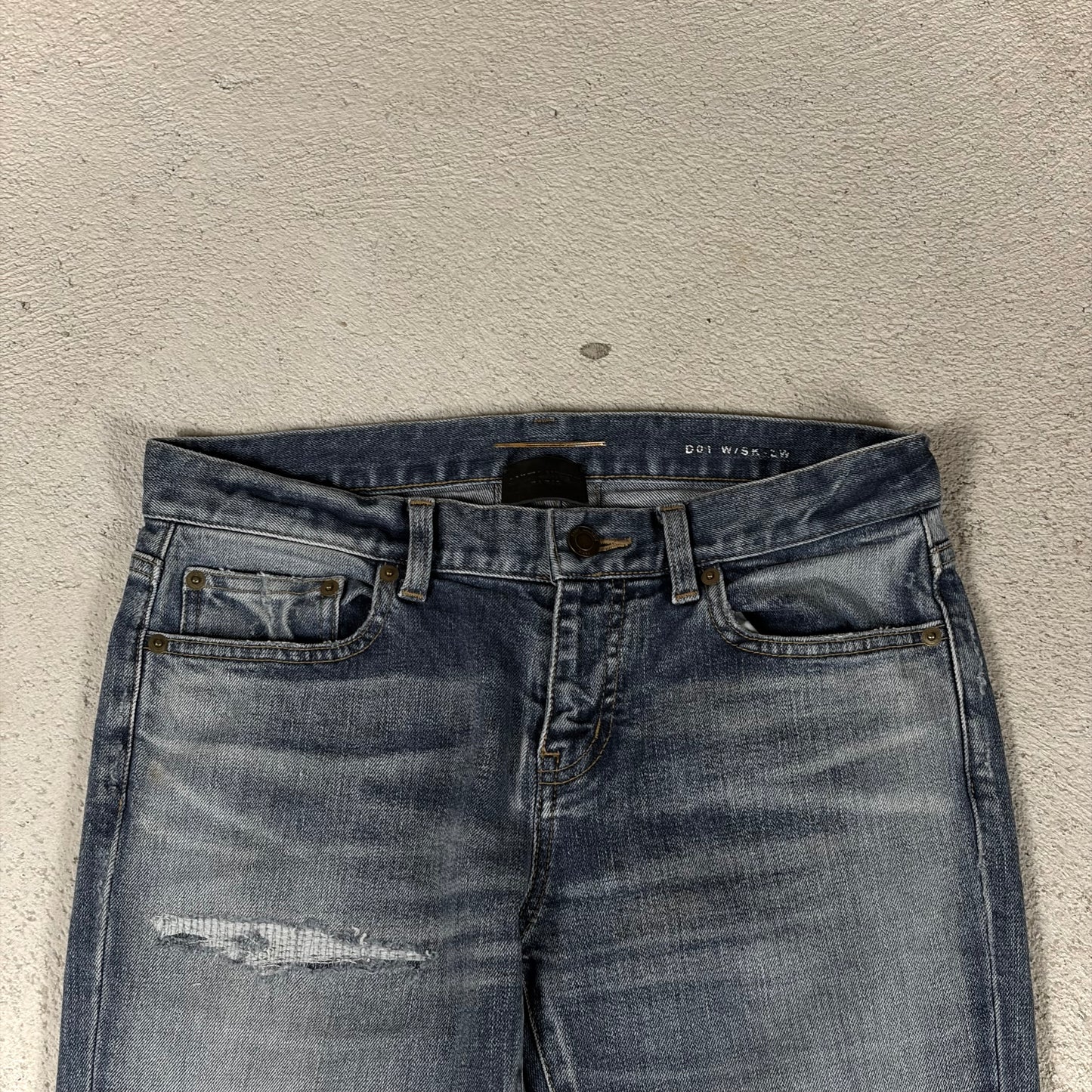 Saint Laurent D01 2016 Crash Denim