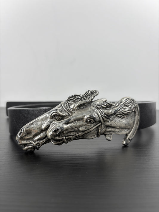 Gucci Double Horse Belt