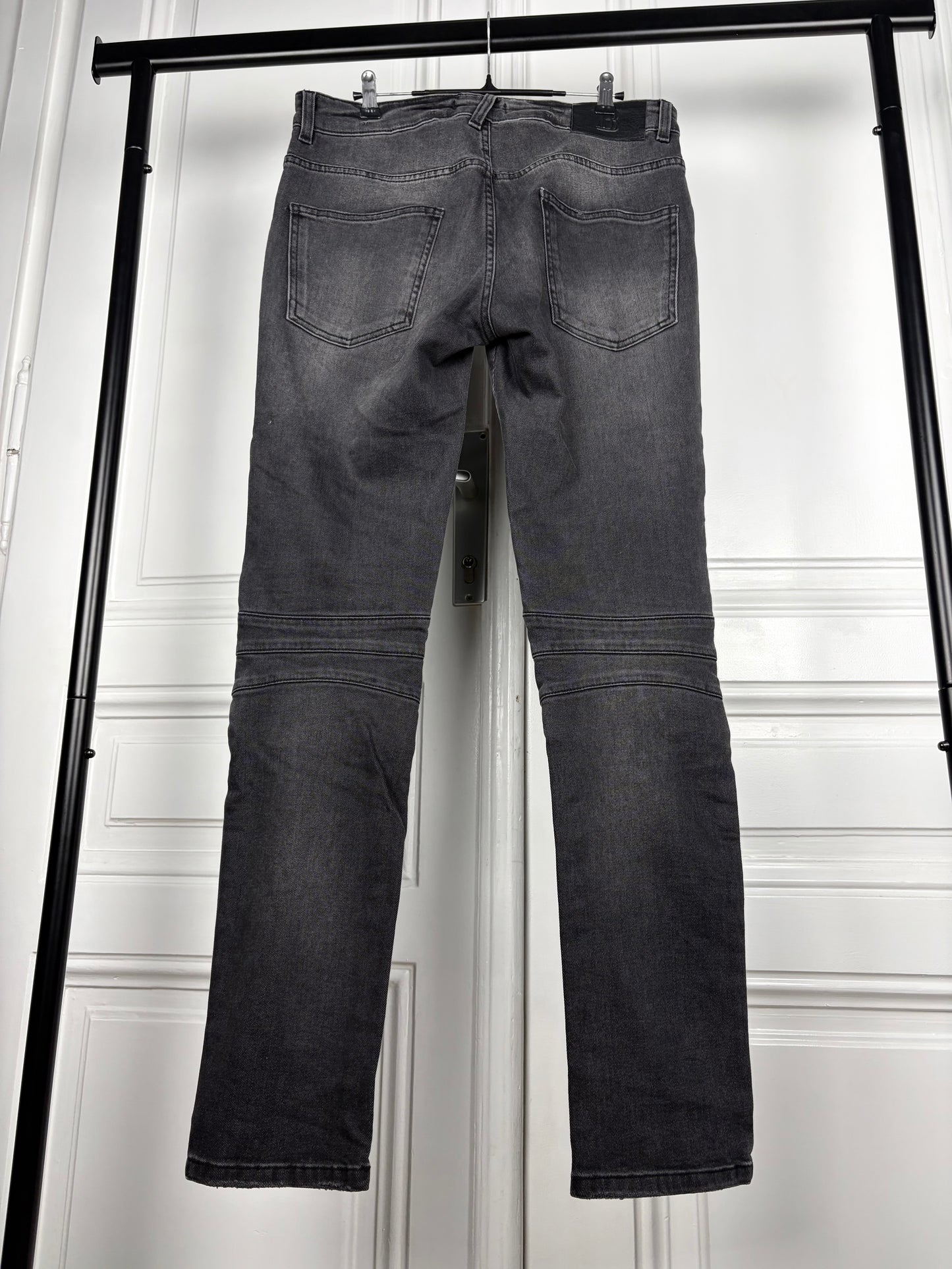 Balmain Biker Zip Denim