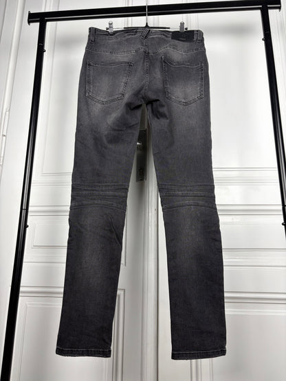 Balmain Biker Zip Denim