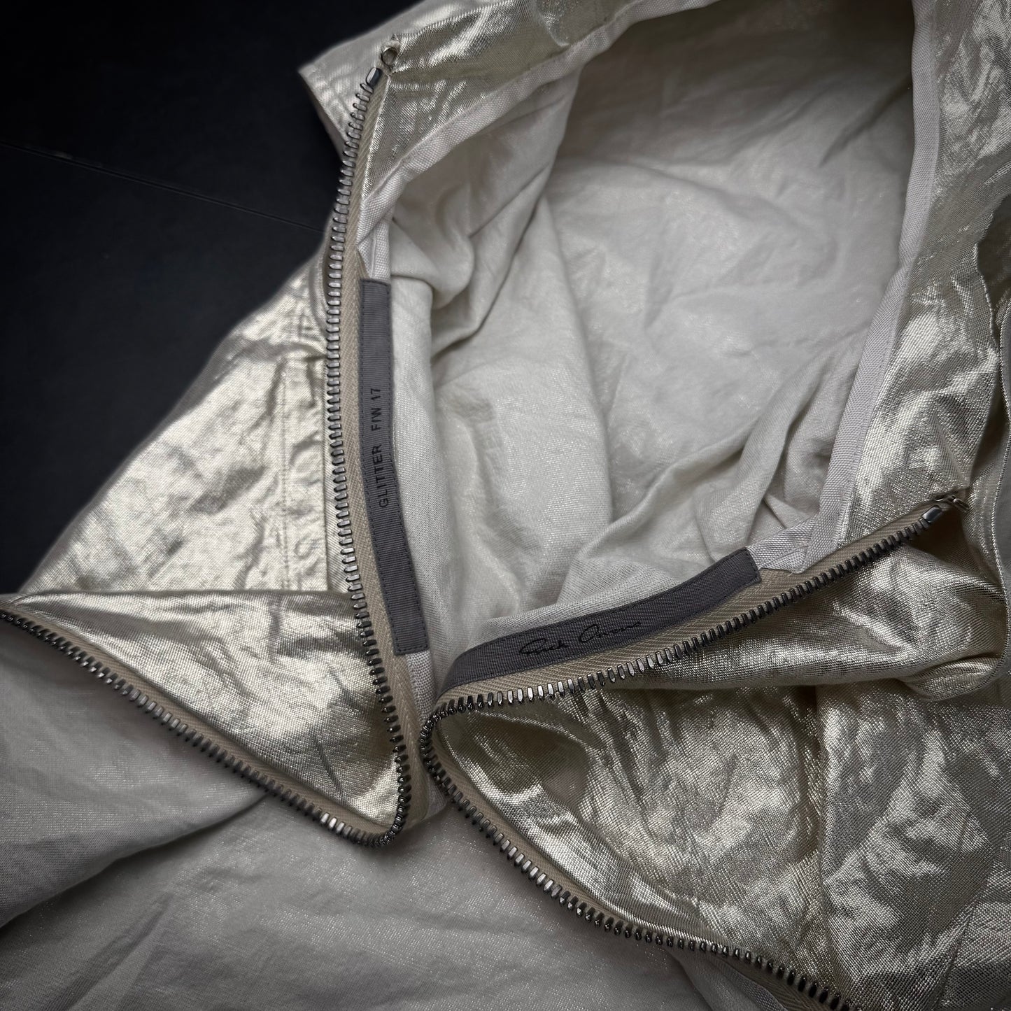 Rick Owens FW/17 Glitter Gold Vest