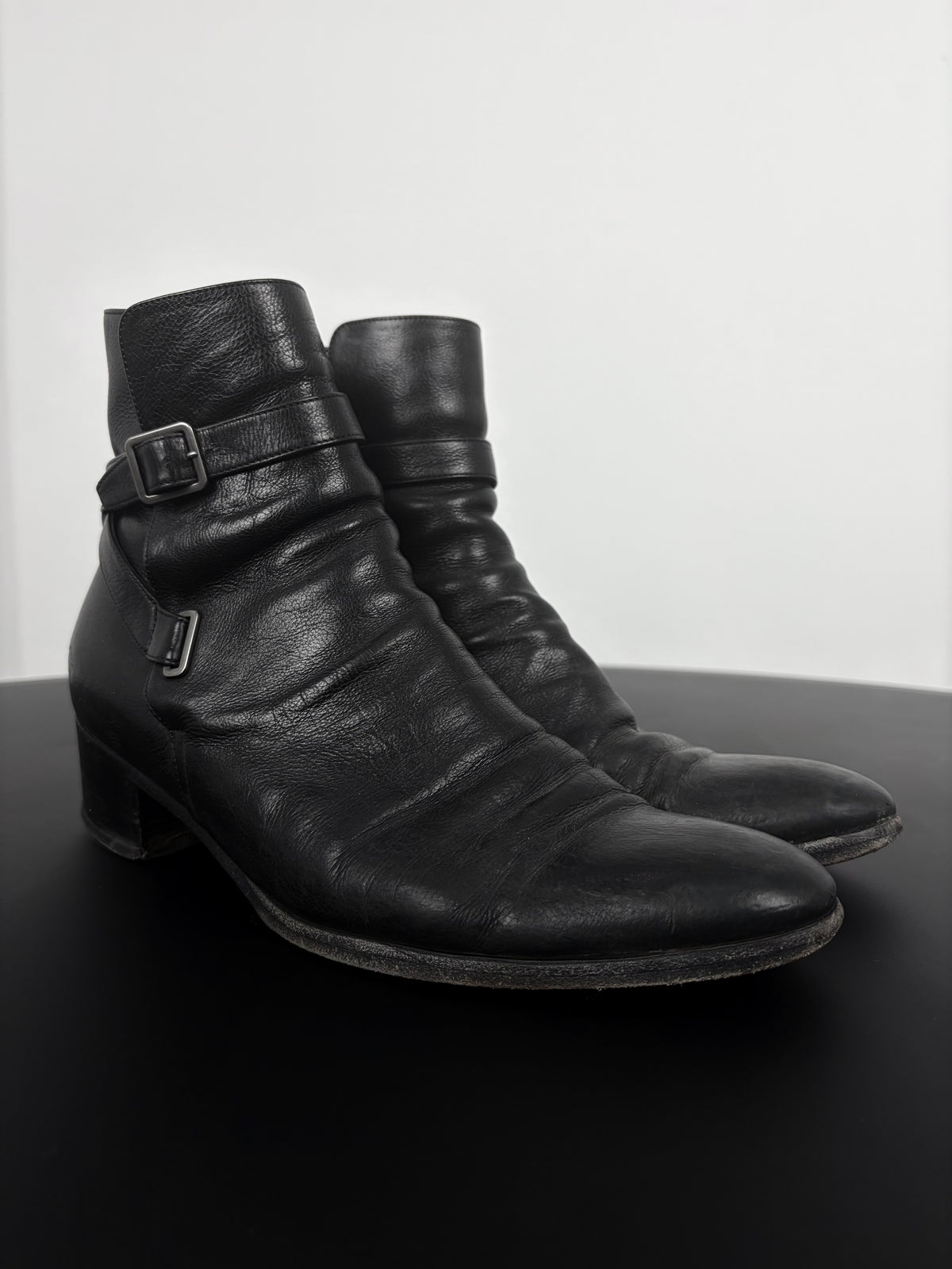 Saint Laurent Dorian Buckle Boots