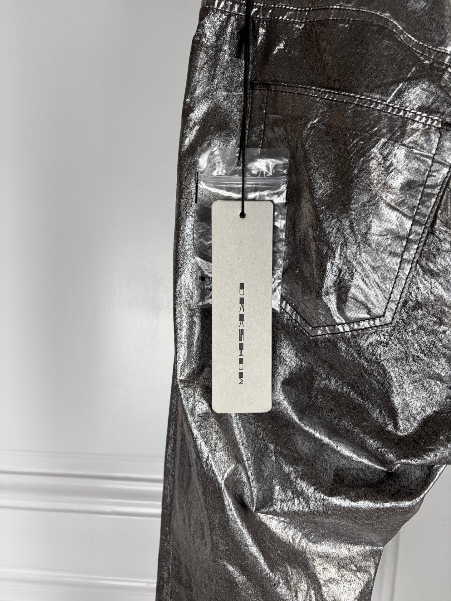 Rick Owens Sample Olmar & Mirta Silver Tyrone Cut Pants