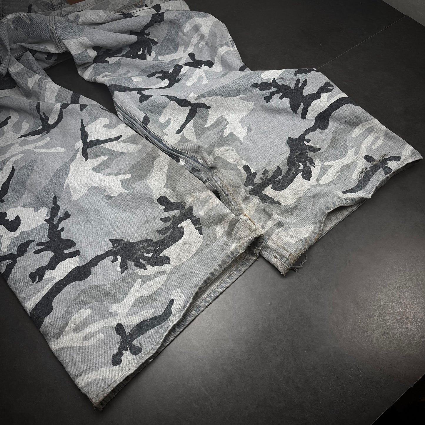 Vetements wide leg camo pants