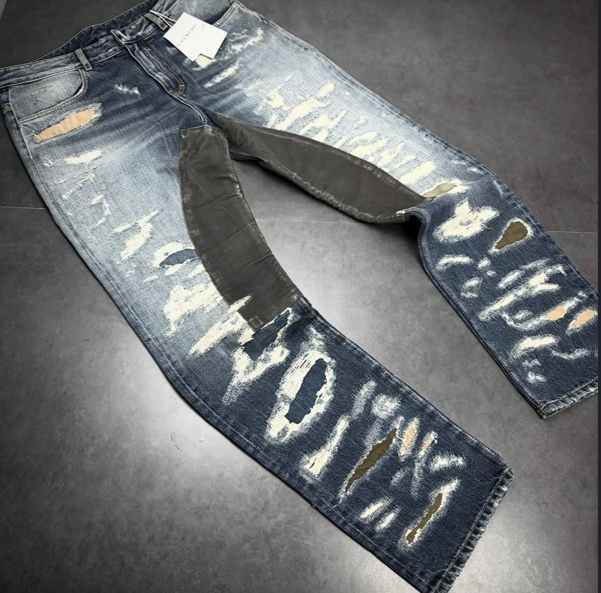 Givenchy distressed Boro denim