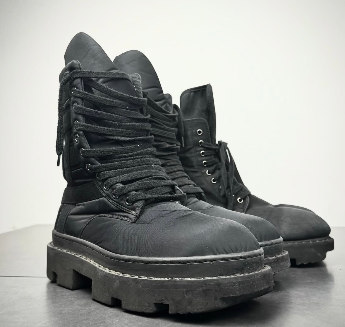 Rick owens army megatooth boots