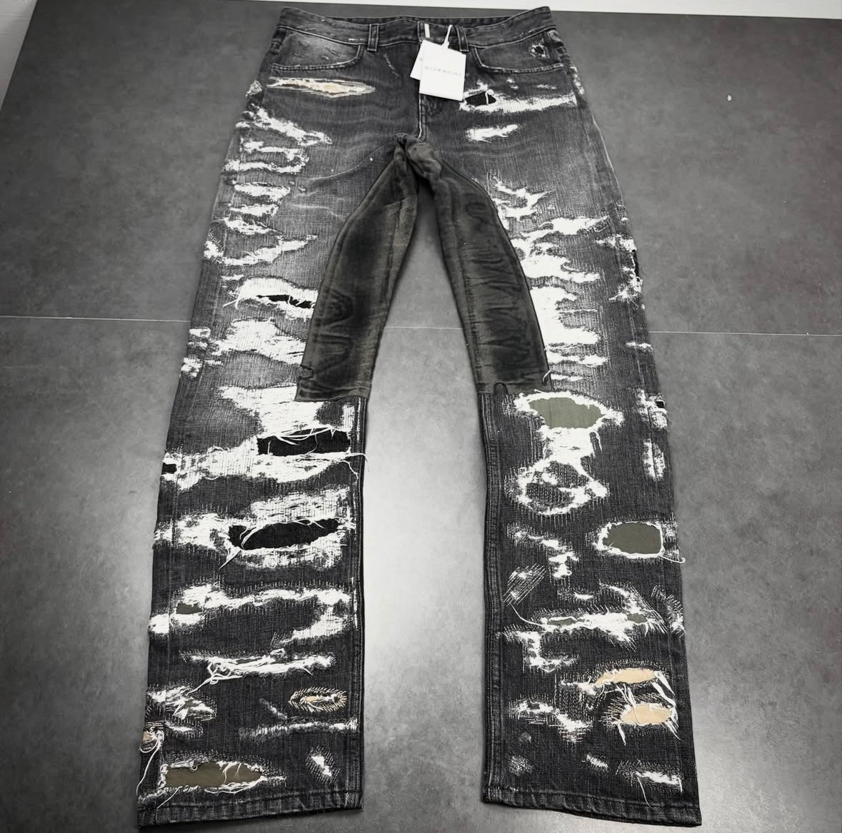 Givenchy distressed Boro denim