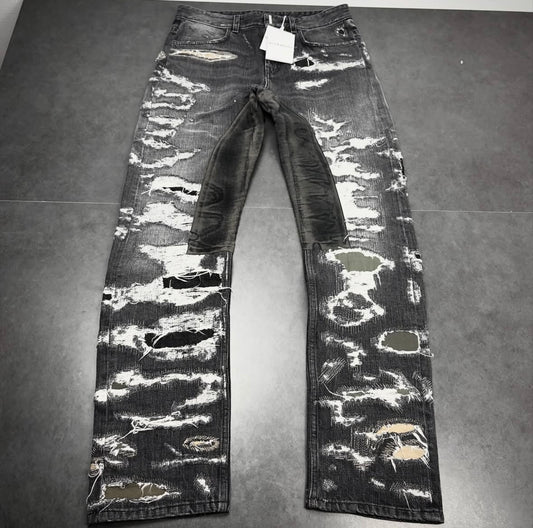 Givenchy distressed Boro denim