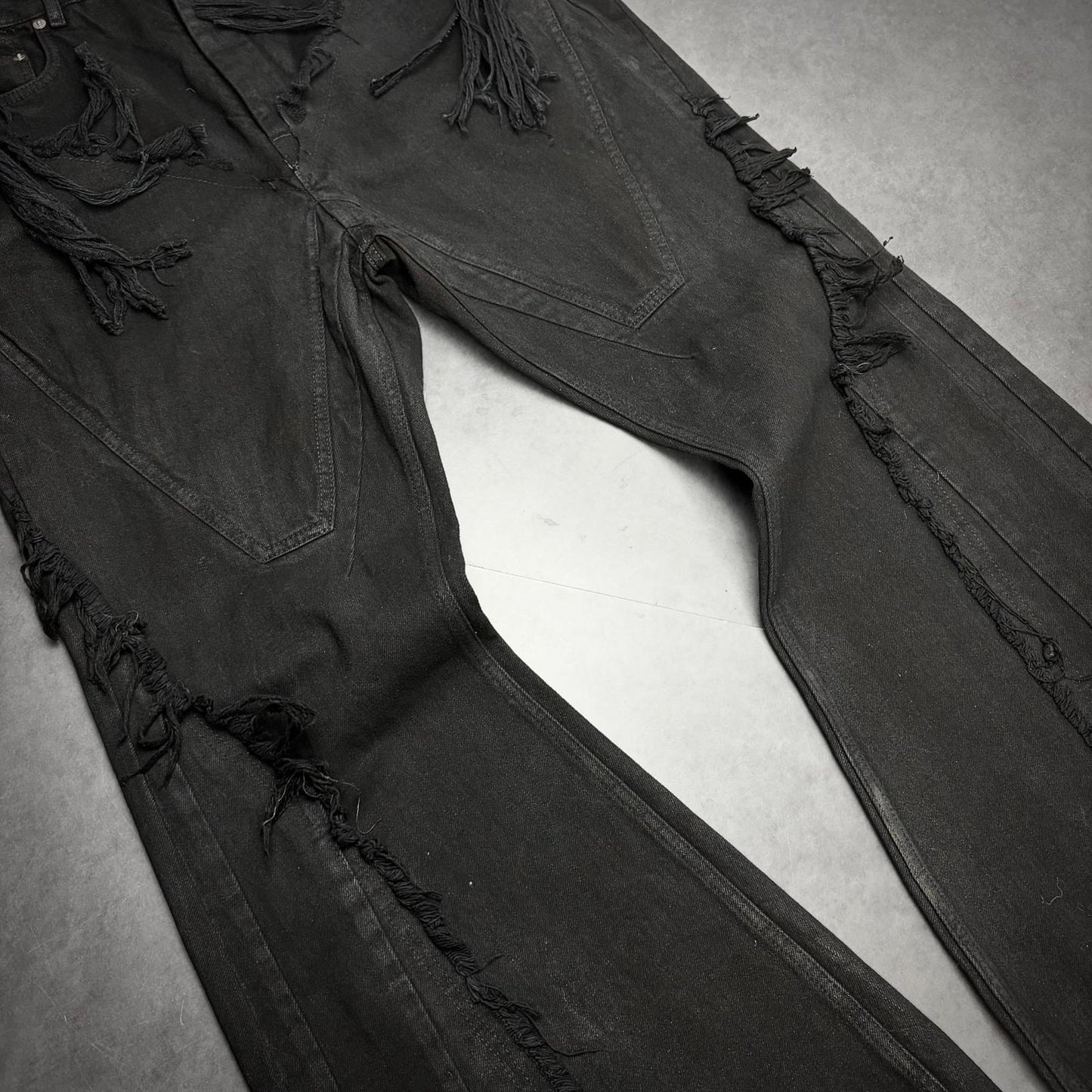 Rick owens silvered bootcut sample denim