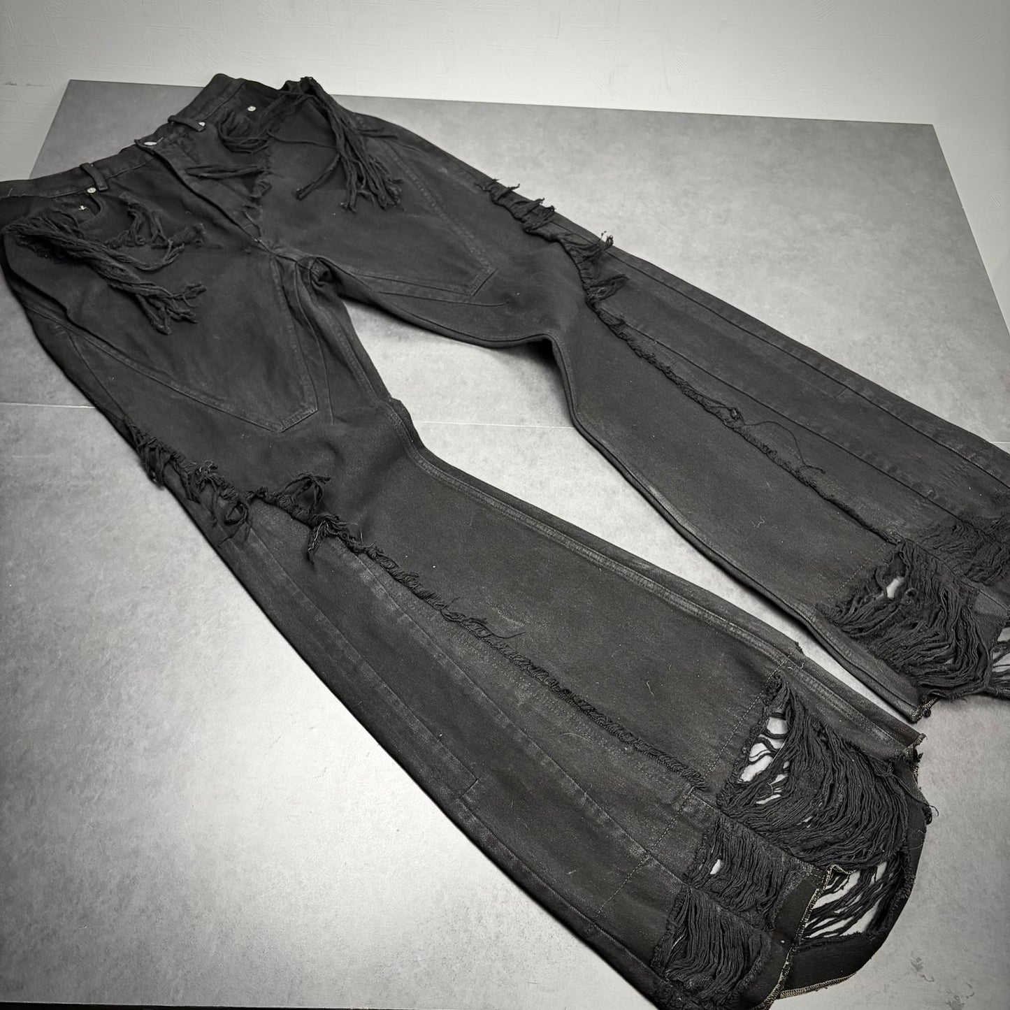 Rick owens silvered bootcut sample denim