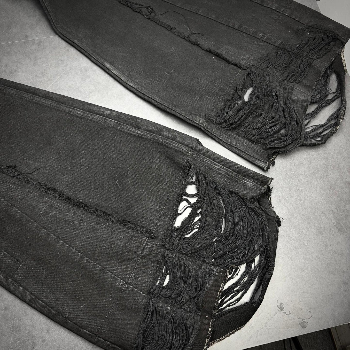 Rick owens silvered bootcut sample denim