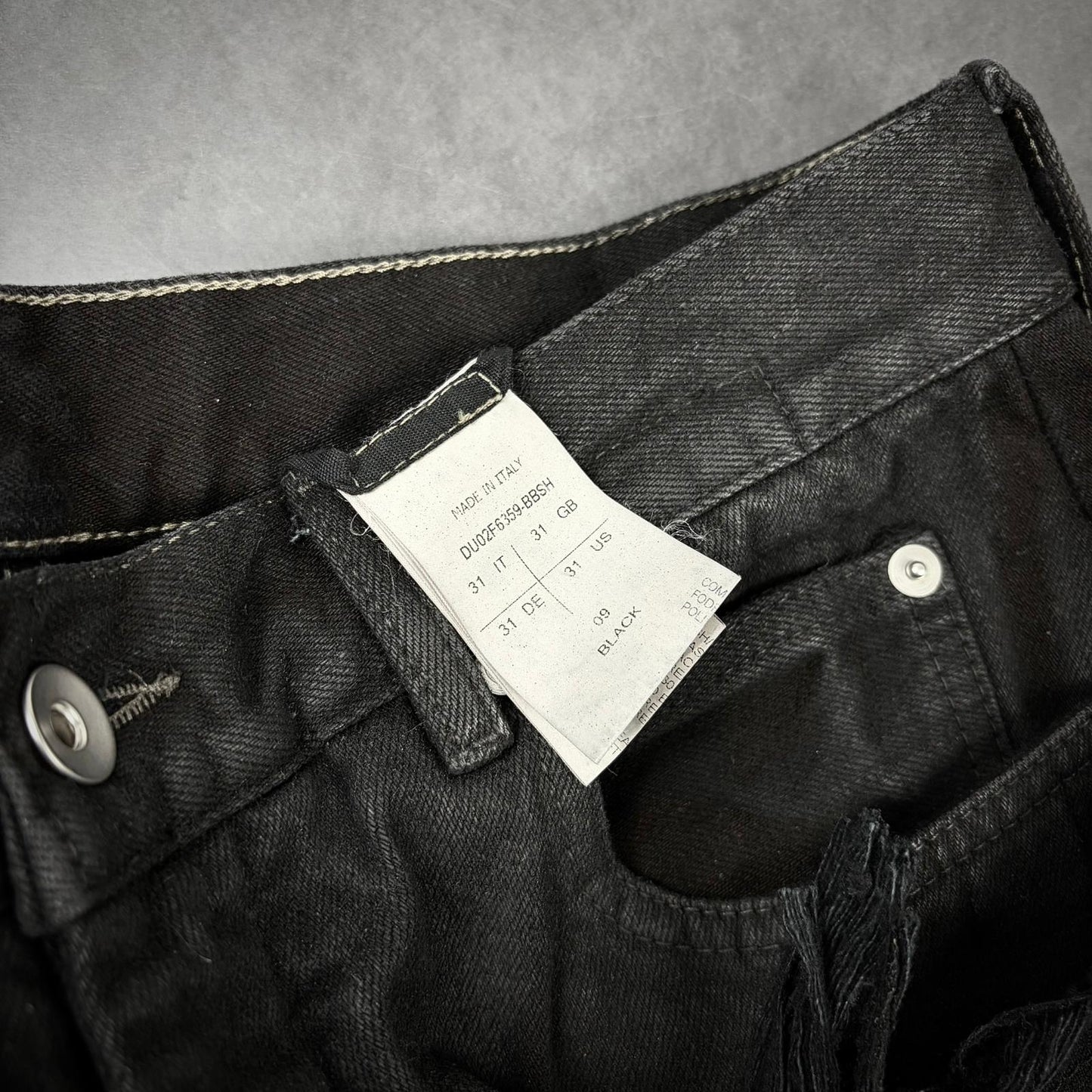 Rick owens silvered bootcut sample denim