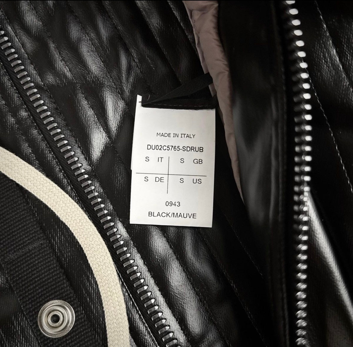 Rick owens „coated wax“ bomber S/S24 LIDO