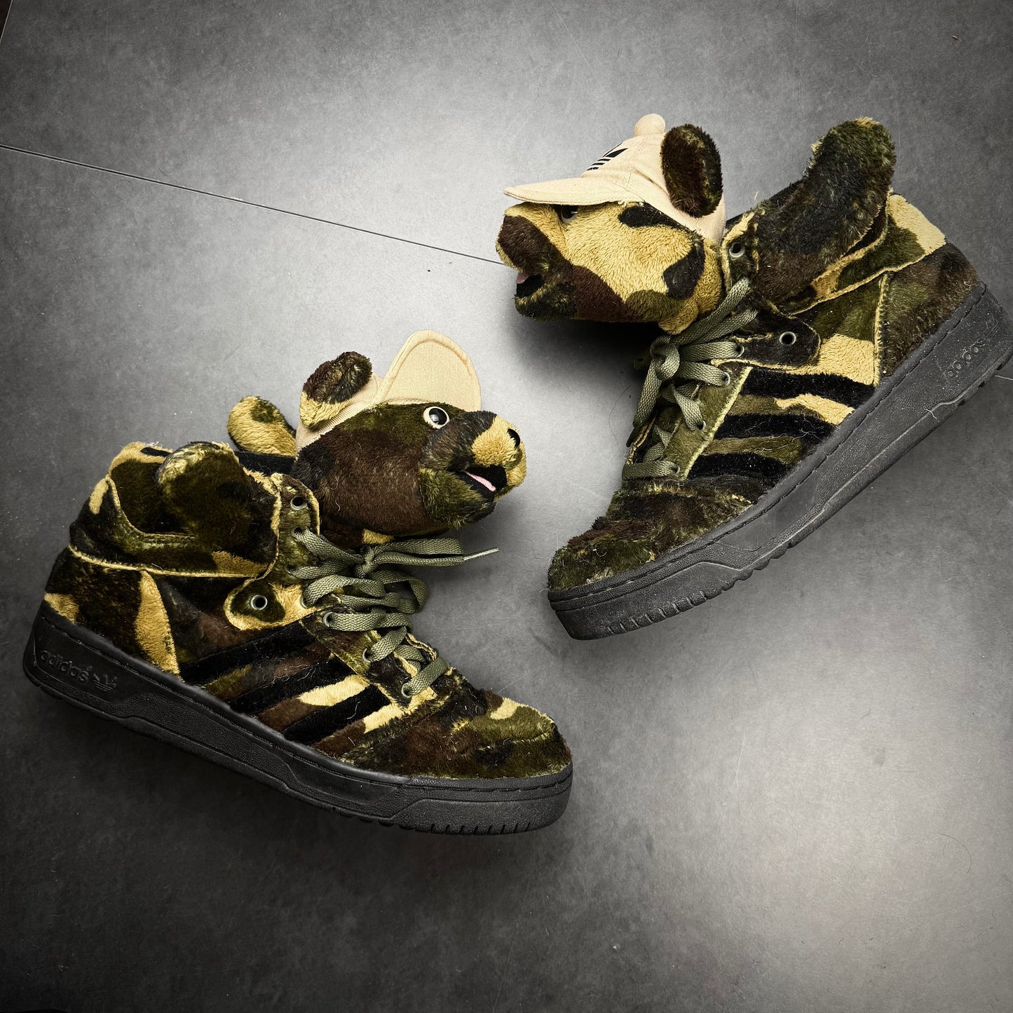 Jeremy Scott x Adidas Camo Bear Sneaker