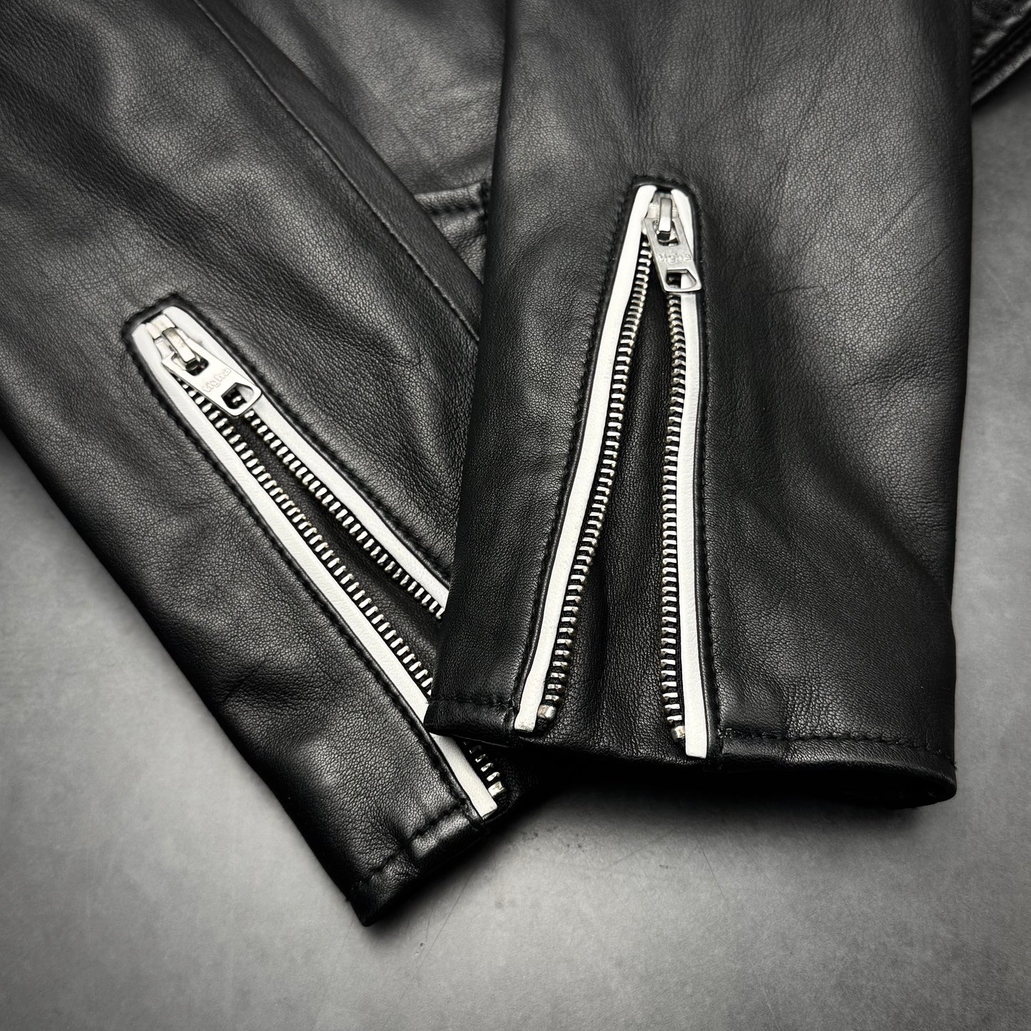 Tigha Leather Biker Jacket