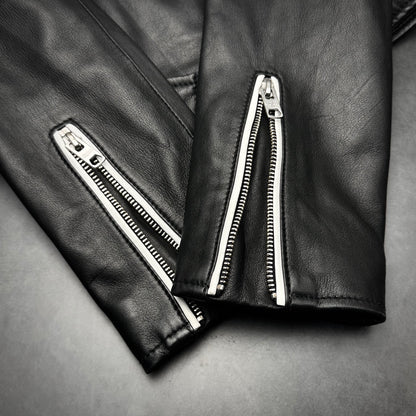 Tigha Leather Biker Jacket