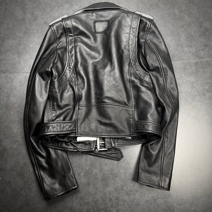 Tigha Leather Biker Jacket