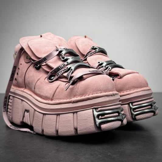 Vetements newrocks suede pink