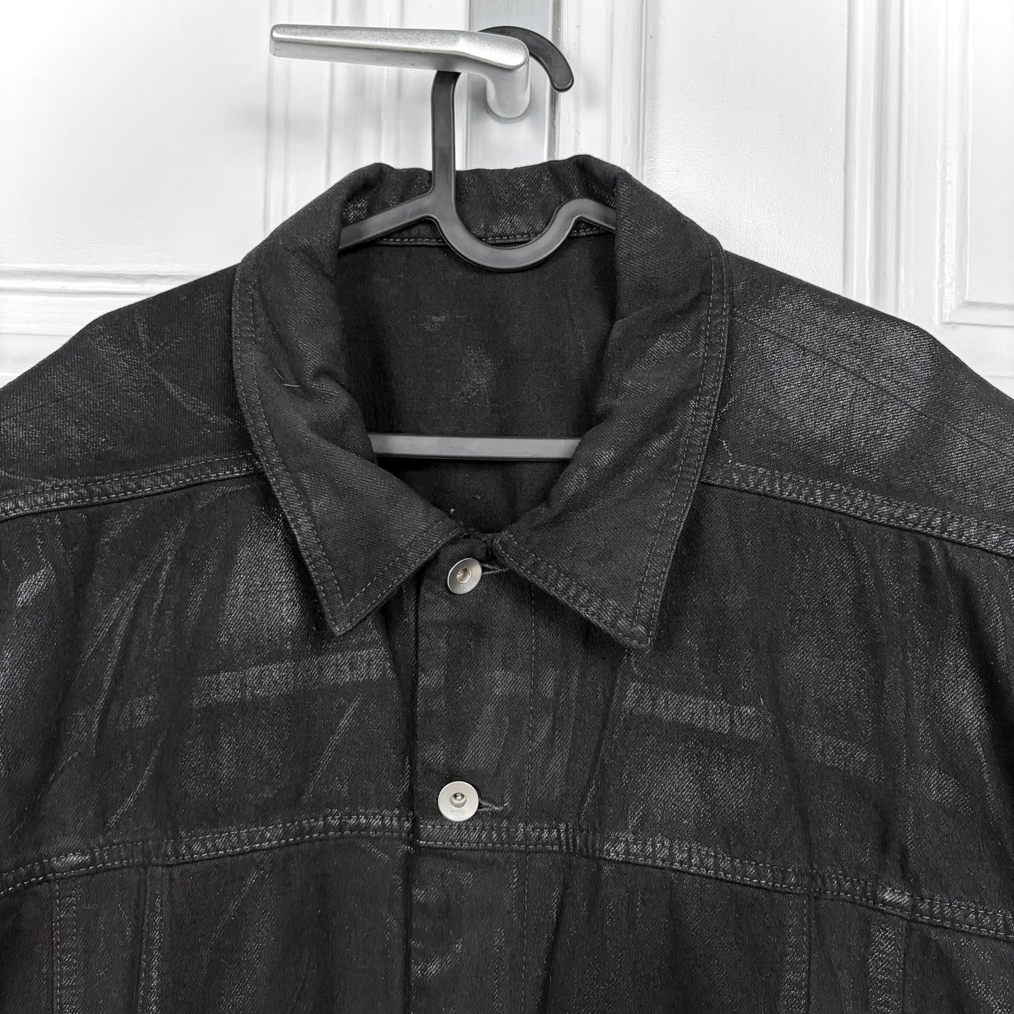 Rick Owens Waxed Denim Vest